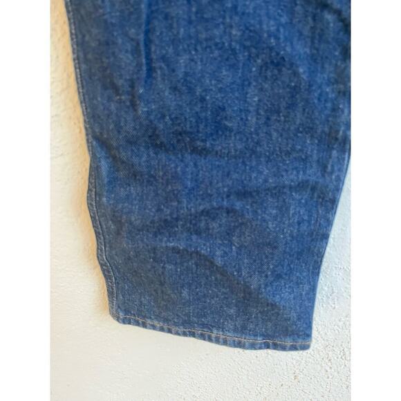 Express x Simon Spurr Super High Waisted Dark Indigo Straight Leg Jean - Picture 7 of 10